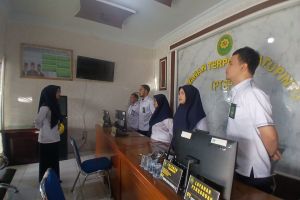 Morning Briefing Petugas PTSP Pengadilan Agama Sidikalang oleh Pranata Keuangan APBN Terampil